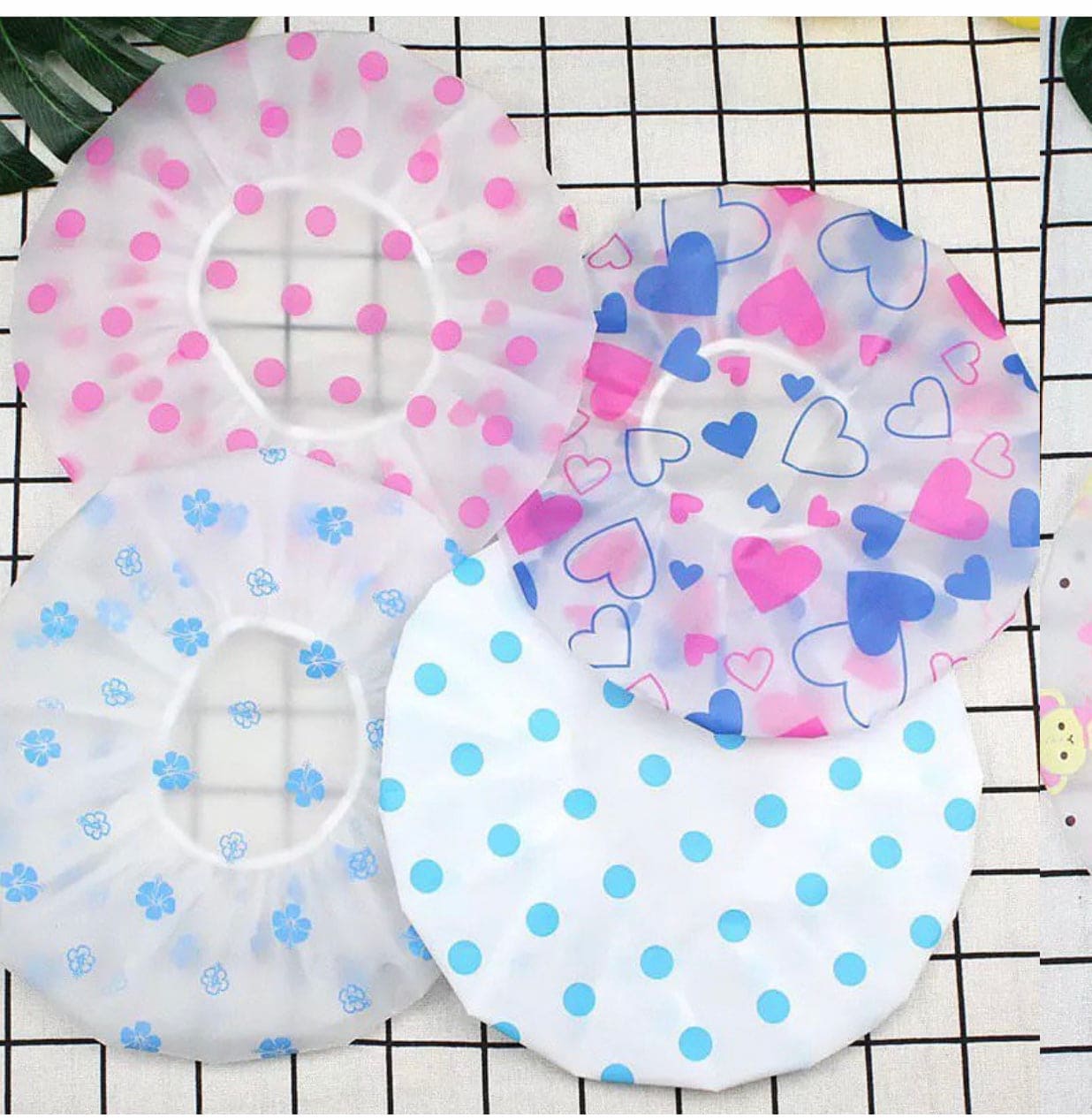 Printed Shower Cap, Waterproof Hair Shower Cap, Bath Hat, Bouffant, Reusable Shower Cap Printed Shower Cap, Waterproof Hair Shower Cap, Bath Hat, Bouffant, Reusable Shower Cap